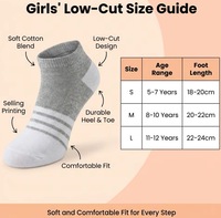 Chaussettes courtes d'été unies pour enfants, chaussettes respirantes à coupe basse pour filles