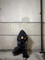 Ensemble survêtement streetwear homme Y2K : Joggers double taille imprimé léopard avec strass personnalisés et sweat à capuche ample