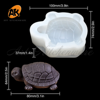 AK Tortue 3D Silicone Tortue Gelée Fondant Gâteau Moule Décoration Silicone Chocolat Moule DIY Sucre Artisanat Bougie Résine Moules