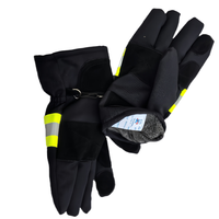 Gants ignifuges en cuir de vache Nomex EN659, combinaisons de pompier imperméables