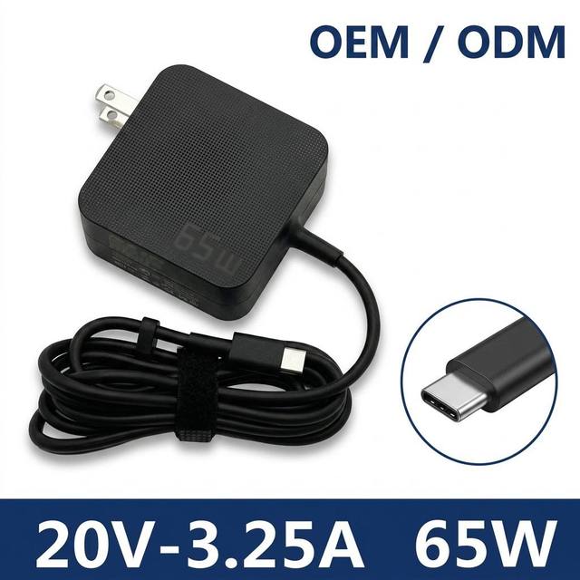 Factory 65W Type-C Fireproof Laptop Power Adapter 20V 3.25A PD Fast Charger for ASUS ZenBook VivoBook