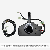 Accesorios para Barcos: Caja de Control Lateral de Control Simple/Doble Compatible con Motores Fuera de Borda Yamaha (Control de Aceleración y Arranque)