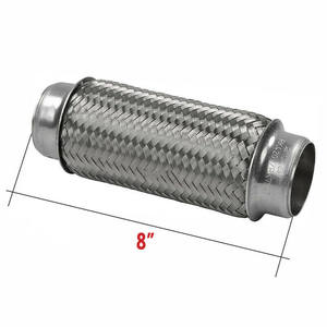 Çift örgülü esnek egzoz borusu 2.5 inç giriş/çıkış paslanmaz çelik 201 esnek egzoz borusu - Product Image 2