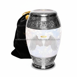 Urnes funéraires en métal pour hommes et femmes Urnes décoratives Urnes faites à la main Urnes commémoratives pour adultes Urnes funéraires - Product Image 1