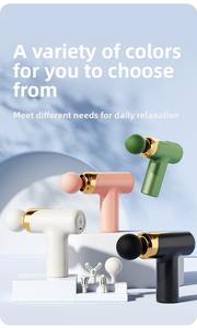 Pistola de Masaje Eléctrica Portátil Pequeña para Tejido Profundo, 2025, Superventas, <span class=keywords><strong>Mini</strong></span> Pistola de Percusión Corporal con 5 Cabezales de Masaje, Control de Velocidad, Musical - Product Image 5