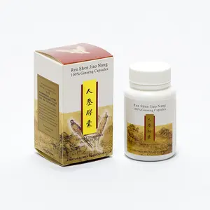 Kapsul Ginseng alami 100% suplemen herbal kualitas tinggi Tiongkok