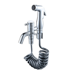 Brass <strong>Toilet</strong> <strong>Seat</strong> Cleaning &amp; Feminine Bathroom Shower <strong>Bidet</strong> Faucet <strong>Sprayer</strong> Set - Product Image 3