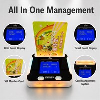 Terminal Pembaca Kartu Game Arcade untuk Mesin Isi Ulang Kartu Keanggotaan Taman Hiburan dengan Lampu Indikator LED