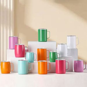 Tazas de Café Personalizadas de 5oz, Vasos de Acero Inoxidable con Exterior de Plástico e Interior de Acero Inoxidable, con Asa, Logotipo Personalizado - Product Image 4