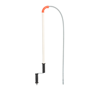 Desatascador Manual Multifuncional para el Hogar, con Mango de Acero y Plástico, Herramienta de Drenaje en Espiral para Inodoros y Desagües de Piso