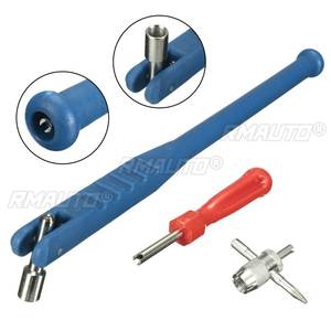 Universal Car Tire Valve Core Removal Tool Set Tire Valve Stem <b>Puller</b> 4-way Tool for Motorcycle Bike Truck - Product Image 2