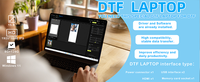 Paquete de Impresora DTF A3 L1800 de un Solo Cabezal, Kits de Impresión CMYK+W 110/220V con Cortador, Horno, Consumibles y Laptop