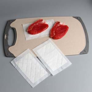 Tampons absorbants blancs pour l'emballage de viande rouge - Product Image 2