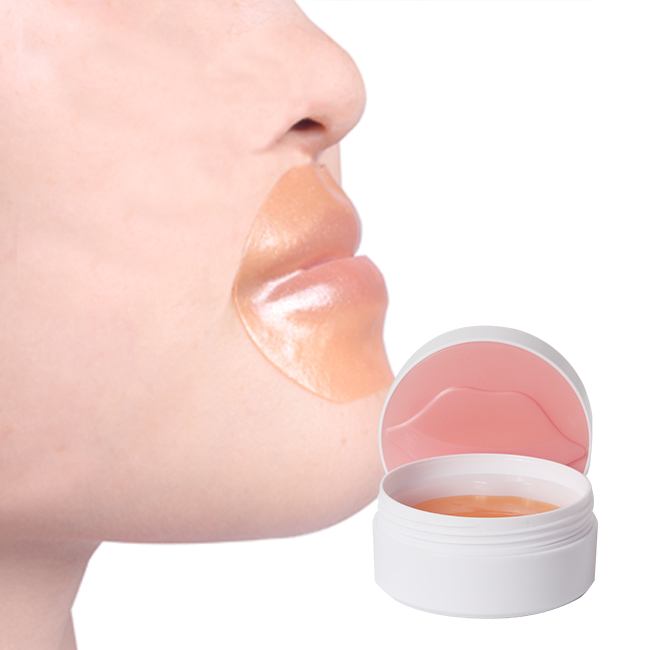 Оптовая продажа, коллагеновая маска для губ от частного производителя, Oem Спящая Корейская гелевая натуральная гидрогелевая маска для губ 24K Gold