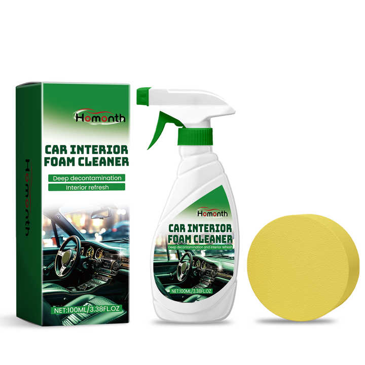 Homonth Car Interior Foam Cleaner for Paint and Leather Free Decontamination Ceiling Retreader