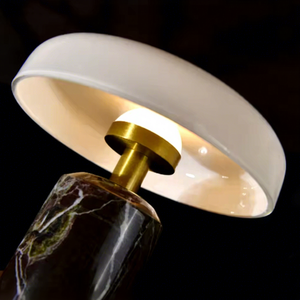 Vintage Natural Violet Marble Table Lamp Desk Lamp Lighting <b>Decorative</b> Stone Lamp <b>for</b> Coffee Shop Living Room Interior <b>Decor</b> - Product Image 1