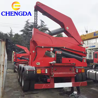 Haute qualité 37 tonnes côté élévateur côté chargeur semi-remorque nouvel état conteneur remorque chariot élévateur squelette à vendre