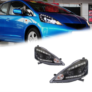 Fari FT per <span class=keywords><strong>Honda</strong></span> Fit <span class=keywords><strong>Jazz</strong></span> 2008-2010, Proiettore LED con Luci Diurne, Accessori Auto - Product Image 1