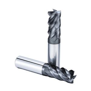 DOHRE Fraise à queue carrée plate en carbure de tungstène de haute qualité à 4 cannelures pour usinage CNC de l'acier inoxydable - Product Image 3