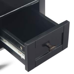 DB Warm Shaker <b>Narrow</b> Side <b>Table</b> Black Living Room Furniture - Product Image 4