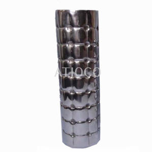 Vase à fleurs en métal en aluminium chic Accents décoratifs de mariage Vase unique et élégant accents de décor de vase design moderne - Product Image 2