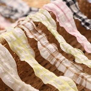 Cordones Planos de Malla a Cuadros Estilo Universitario YS RTS de 4 cm de Ancho para Zapatillas de Lona AF1, Cordones Planos de Poliéster de Alta Gama, Un Par, Diseño Elegante - Product Image 3