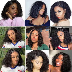 วิกผมหยิกแบบหยิกสำหรับผู้หญิงผิว<span class=keywords><strong>ดำ</strong></span>วิกผมบ็อบสั้นสำหรับคนบราซิล - Product Image 6