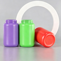 Bouteilles et pots vides colorés personnalisés de 220 ml en plastique pour poudre protéinée, capsules et pilules