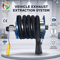 CE Fengshen Enrouleur de Tuyau d'Extraction Motorisé 76mm 10m 0.75kw Système d'Extraction de Fumée Électrique Équipement Professionnel pour Atelier de Réparation Automobile