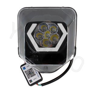 YHMOTO LED Scheinwerfer App Control RGB Faro <b>Angel</b> Eyes <b>Lighting</b> System for Husqvarna FC TC TE FE 125 250 300 350 450 Parts - Product Image 2