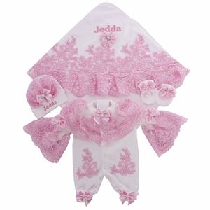 Combinaison pour bébé fille, printemps, nouveau-né, tissu 100% coton, tricoté, nouveau design, vente en gros, personnalisé, haute qualité, moderne, luxe, bulle - Product Image 2
