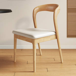 Chaises de salle à manger en bois de luxe nordique moderne pour 4, 6 ou 8 personnes, table de cuisine, café, hôtel, design vintage noir confortable, en vente - Product Image 2