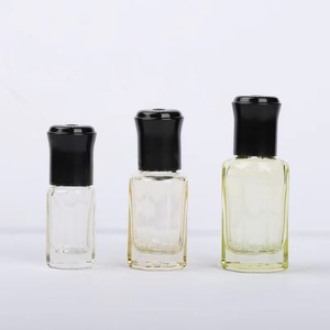 Wholesale in Stock 3ml Round Colorful Glass <b>Bottle</b> with Roll on for and <b>Plastic</b> Black Lid Silk Screen Printed for Essential Oil - Product Image 2
