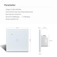 Interrupteur Wifi RSH Homekit Interrupteur intelligent pour la maison Contrôle des lampes Interrupteurs AC 220V 230V Norme européenne Interrupteur intelligent
