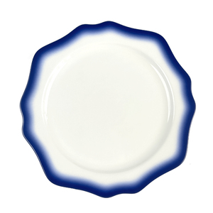 Manufacture of Dishes <b>for</b> Restaurant <b>Dinnerware</b> <b>Set</b> Luxury Porcelain Plates Blue Rim Plate Charger Plates Bulk Wedding - Product Image 6