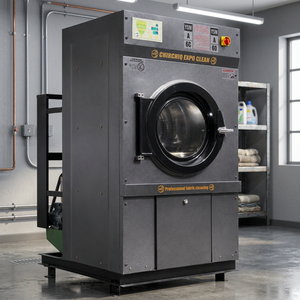 Sèche-linge commercial entièrement automatique en acier inoxydable 25 kg, machine à sécher électrique avec alarme de surcharge, moteur triphasé - Product Image 3