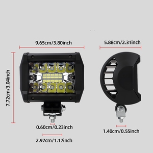 Barras de Luz LED de 4 Pulgadas, 60W, Luces Antiniebla para Conducción Todoterreno, Resistentes al Agua, Combinación de Haz de Luz Concentrada y Difusa, Cubos de Luz LED - Product Image 3