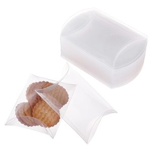Custom PVC Transparent Folding Candy Birthday Wedding Party Plastic Clear Pillow gift boxes