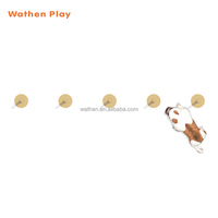 Équipement de terrain de jeu pour chiens au design tendance avec structure en métal et plastique pour une utilisation en intérieur/extérieur, entraînement et jeux pour animaux de compagnie