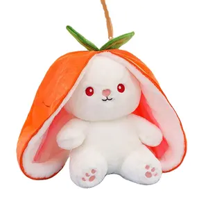 wholesale stitch stuffed OEM plush toy animal for kid cute cartoon Rabbit Strawberry Rabbit plush toy