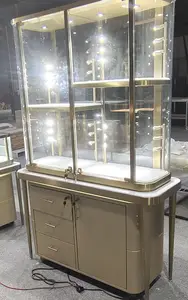 Shop Display Glass Counter Luxury Jewelry Glass Showcase Counter For Jewelry Shop Display