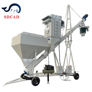 SDCAD 브랜드 1-8 M3 용량 모바일 대량 큰 가방 비우기 시스템 먼지없는 트럭 로더 유연한 벌크 트럭 로더 큰 가방 사일로