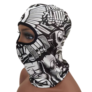 कस्टम लोगो मुद्रित शीतलन सूर्य संरक्षण पुरुष मोटरसाइकिल साइकिल चलाना हेलमेट आंतरिक लाइनर फेस स्की मास्क बैलाकलव स्किमस्क बिक्री के लिए - Product Image 4