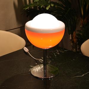 Lámparas de Mesa Retro, Lámpara de Noche para Dormitorio, Lámpara de Salón con Forma de Tulipán Nórdico, Luz Ambiental con Brillo Regulable, Decoración para el Hogar - Product Image 1