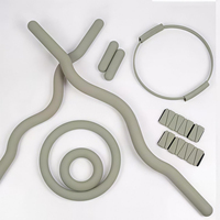 Ensemble d'équipements de Pilates et de yoga pour la maison, kit d'entraînement avec tapis de yoga, anneau de yoga, ballon, rouleau en mousse, bandes de résistance