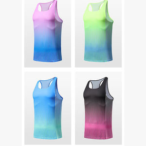 Chaleco profesional para correr para hombre, camiseta sin mangas para deportes de baloncesto, maratón, pista y campo, camiseta de entrenamiento físico - Product Image 2