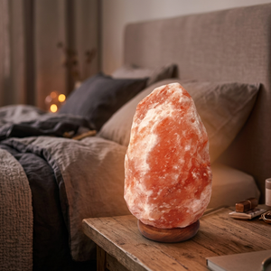 Lampe en sel de l'Himalaya naturel de qualité supérieure sculptée à la main, étanche, tailles personnalisables, décoration de mariage et de fêtes, matériau organique - Product Image 1