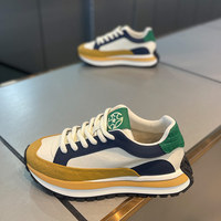 Chaussures de sport décontractées pour hommes, à lacets, toutes saisons, à semelle épaisse, en maille, style « Dad Shoes », confortables et rehaussantes