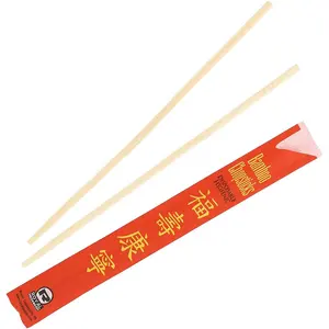 Sustainable Custom Wooden Food Chopstick Natural Bamboo Round Disposable Chopsticks