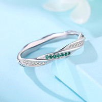 Cincin Set Batu Berkilau Kupu-Kupu Cantik untuk Wanita, Cincin Perak Mewah Ringan nan Indah, Aksesoris Trendi Terlaris